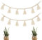 2 Stück Quasten Girlande, wimpelkette Boho, Boho wandbehang, Boho wanddekoFür Wohnheim, Wohnzimmer, Schlafzimmer, Party, Drinnen Und Draußen, Party, Hängedekoration(weiß)