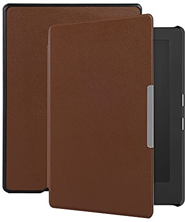 Lunso - Housse de protection - Convient pour Kobo Aura H20 édition 1 (6.8 pouce) - Marron