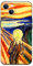 Berkin Arts Compatible with iPhone 13 Mini Case Silicone Cover with Screen Protector Shock Art Abstract Painting (The Scream by Edvard Munch)