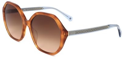 Kate Spade Waverly/g/s EX4/HA BROWN HORN Sunglasses Women Acetate, Standard, 57