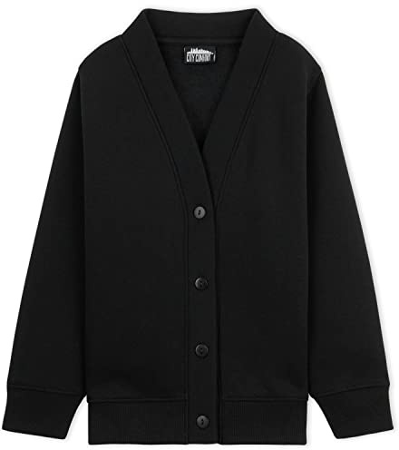 CityComfort Girls Cardigan, Long Sleeve Button Down School Cardigan for Kids