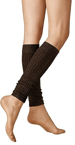 KUNERT Damen Winter Dreams-Rib ST Strick Stulpen, Brown-Mel, One Size