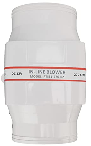 Bilgengebläse für Boote, 12-V-Elektro-Inline-Gebläse Shell Marine Boat in Line Bilge Air Blower Marine Cabin Engine Ventilation Blower Fan(Blower 270)