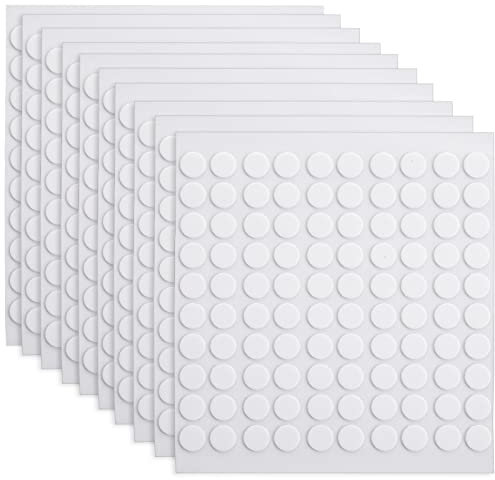 WLLHYF 1000Pcs 10mm Transparent Double-Sided Adhesive Dot Sticker, Round Poster Putty Removable No Trace Strong Waterproof Adhesive Handicraft Festival Decoration