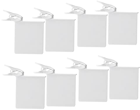 YARNOW 8 Piezas Clip De Capa De Refrigerador Divisor De Cajones Sujetalibros De Mesa Refrigerador Congelador Divisores De Arcón Congelador Estante Almacenamiento Abdominales