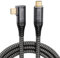CAKOBLE USB C auf USB C Kabel 1M, 20Gbps USB C 90 Grad USB 3.2 Gen2 Ladekabel USB C 4K@60Hz Videoübertragung, 100W Rechtwinklig USB- C Kabel für MacBook Pro, Samsung Galaxy, xiaomi