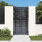 Tidyard Gartentor Zauntor Zauntür Gartentür Hoftor Hoftür Gartenzaun Pforte Tür Tor Gartenpforte Metalltor Einfahrtstor Anthrazit 105x180 cm Stahl Quadratisches Design