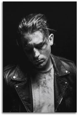 VZRSQZK Rapper G-Eazy Poster, dekoratives Gemälde, Leinwand-Wandposter und Kunstdruck, modernes Familienschlafzimmer-Dekor-Poster, 50 x 75 cm