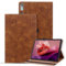 Vaitasy Funda Lenovo Tab P12 12.7 Pulgadas 2023 Carcasa Flip Book Cover con Ranura para Tarjeta para Lenovo Tab P12 12.7 TB370FU - Mandala Marrón