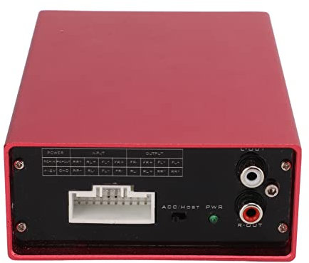 Amplificatore DSP per Auto Amplificatore con Ritardo di Sintonia degli Altoparlanti Audio Stereo, Uscita RCA2 a Due Canali, Modifica Spaziale, Controllo Guadagno, Controllo di