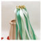 Hrlace Lot de 30 serpentins de mariage avec ruban de clochette - Baguettes magiques - Baguettes de fée - Baguettes porte-bonheur - Pour mariage, anniversaire, fête - Vert clair