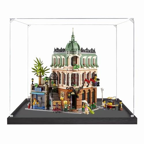 Figures Display Box für Lego 10297 für Boutique Hotel, Acryl, staubdicht, transparent, Vitrine (kein Modell) (2 mm)