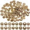 SOFPLATE 1 Box Mit 240 Stück Abstandsperlenkappen Schmuckperlenkappen Legierung Kleine Strukturierte Blume Bali Stil Tibetischer Stil Antikgold Perlenkappen Zur Schmuckherstellung Halsketten Armbänder