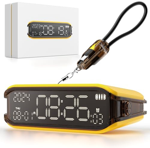 V-Checker Pomodoro - Reloj temporizador, temporizador de escritorio para productividad, giratorio para cambiar funciones, tiempo real, cuenta regresiva, cuenta atrás para estudio en el aula, trabajo