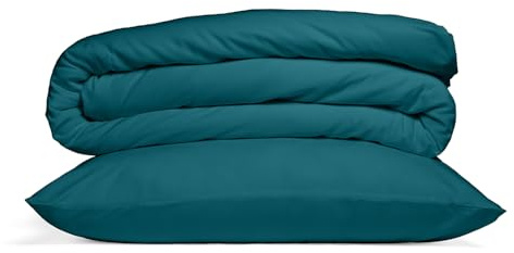 Cosy House Collection 100% Viskose aus Bambus Bettwäsche-Set 3-teilig – Ultra weiche Bettwäsche – Bettbezug mit Reißverschluss, inklusive 2 Kissenbezüge