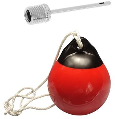 AMENGJ Bootsfender Kugel Runde Boje Boot Fender Ball Rot Aufblasbare PVC Dock Bumper Ball for Boote Schnellboot Segelboot Fischerboot Yacht(25cmx31cm)