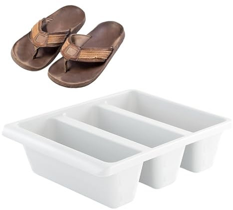 Caja de organizador de zapatos-Caddys de compartimento de calzado de varias capas, estante de armario de entrada | Bandeja de zapatos vertical apilable, soporte de ahorro de espacio, divisor de gabine