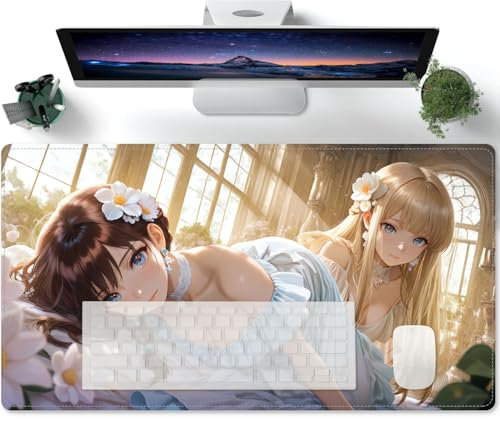 Mousemat Anime Patterns XL Table Mat Size - Improved Precision and Speed 600x300x3mm