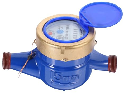 DOITOOL Compteur Eau Pour Robinet Débitmètre à Rotor Pour Usage Domestique Et Jardin Protection Les Bris Accidentels