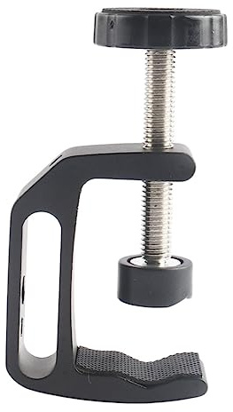 CLISPEED Schwere Aluminium C Klemme Tischhalterung Schnellspann Clip für Blitzlicht Zubehör Verstellbar Robust für Fotografen Geeignet für Innen und Außenbereiche