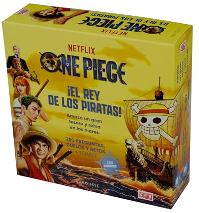 One Piece: Der König der Piraten, Gesellschaftsspiel für 3–6 Spieler, mit über 250 Fragen und Herausforderungen, Spielzeit 30–45 Minuten, geeignet für Personen ab 14 Jahren – LAROUSSE