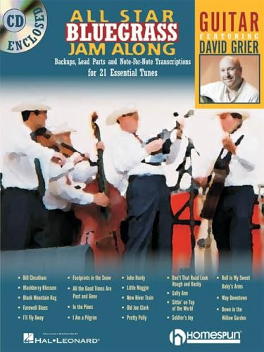 All Star Bluegrass Jam Along Guitar Tab Book/Cd (Jam Along Book & CD)