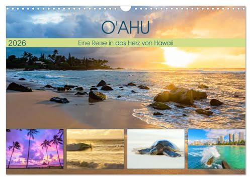 O'ahu - Eine Reise in das Herz von Hawaii (Wandkalender 2026 DIN A3 quer), CALVENDO Monatskalender: Bildersammlung von O'ahu, einer der faszinierenden Inseln Hawaiis (CALVENDO Orte)