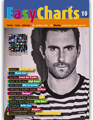 Easy Charts: Die größten Hits spielerisch leicht gesetzt. Band 10. Klavier / Keyboard. Spielbuch.