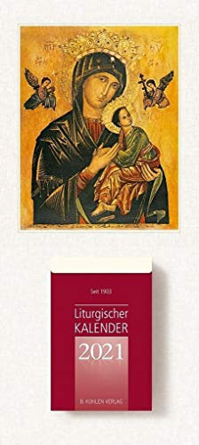 Liturgischer Kalender 2021: Tagesabreißkalender mit bebilderter Rückwand