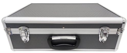A022 Protective Carry Flight Case Lockable Electricians Durdable storage box with adjustable and removable inserts and storage L 460mm x W 340mm x H 115mm