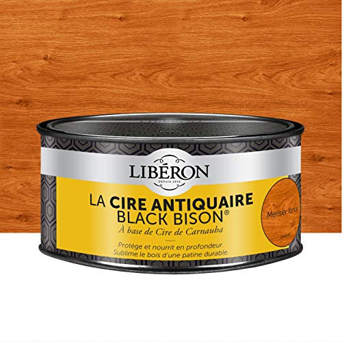 Libéron Cire antiquaire Black Bison en pâte, Merisier foncé, 500cc