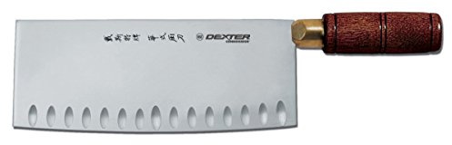 Dexter-Russell S5198GE-PCP Traditional 08210 Chinese Chef’s Knife, 8 x 3-1/4 Duo-Edge DEXSTEEL High Carbon Blade, Hardwood Handle, Professional Heavy Duty Kitchen Cook’s Knife Chinese Style