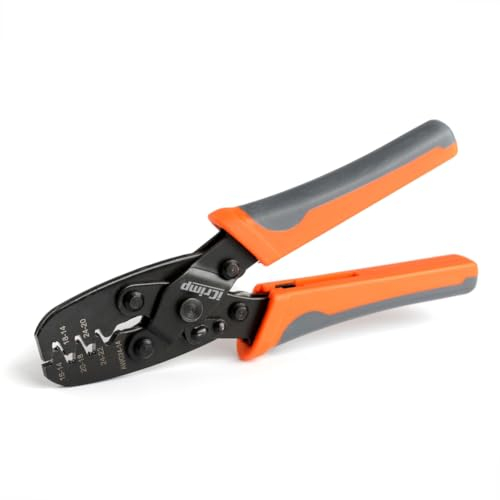 Pinza a crimpare iCrimp IWC-1424A, pinza a crimpare a barile aperto 0,2-2 mm² per terminali Delphi Amp Tyco, pinza a crimpare a barile aperto Molex Crimper Open Barrel