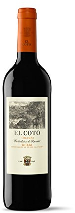 El Coto Crianza - Vino Tinto DOC Rioja, Variedad Tempranillo, Redondo, Afrutado, Equilibrado, 750 ml