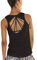 icyzone Damen Yoga Sport Top Rückenfrei Fitness Shirt Ärmellos Leichte Training Tank Tops (S, Black)