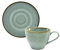 Kaffeetasse Teetasse Cappuccinotasse + Untertasse NATURE COLLECTION | Steinzeug | Stone - Grau | 200 ml