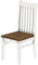 Holzstuhl Classico Nussbaum Weiss - Esszimmerstuhl Klassik Pinie Massivholz Echtholz - Variante & Farbe wählbar - Stuhl Holz Wohnzimmerstuhl Lehnenstuhl Lehne Küchenstuhl Brasilmöbel