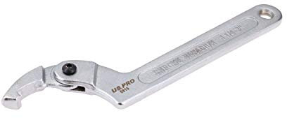 AB Tools-US Pro Adjustable Hook Wrench C Spanner 32mm – 75mm for Slotted Retaining Rings