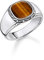 THOMAS SABO 3 Ring Tigerauge 925 Sterlingsilber, Geschwärzt TR2388-826-2
