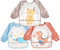 Vicloon Baby Lätzchen mit Lange Ärmeln,3PCS Ärmellätzchen Wasserdicht,Süßer Tierstil Baby Bibs Set für Essen Kunst Handwerk Malerei Bemalen Spielen für 6-24 Monaten