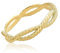 Mary & Jules Damen Ring Gold Infinity aus echtem 925 Sterling Silber, vergoldet, schlichter, feiner Fingerring, aus recyceltem Silber, Größe 58