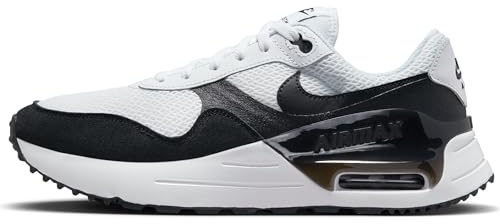 Nike Herren Nike Air Max Systm Sneaker, White/Summit White/Black, 47.5
