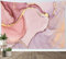 LB Wandteppich Rosa Marmor Wandtuch Gold gestreift lila modern geometrisch Wandbehang Abstrakte minimalistische Kunst Tapisserie für Wohnzimmer Schlafzimmer Wohnheim Wanddeko,150x100cm