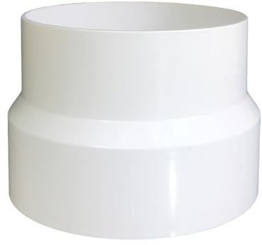 JSIXASO Reduzierverbinder Lüftungssystem Verbinder 100mm auf 110mm Lüftungsrohr Reduktion Verbindungsstücke für PVC Lüftungsschlauch(100mm auf 110mm)