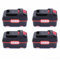 Confezione di Quattro Batterie di Ricambio Li - ION 20v 4,5 ah compatibili con Strumenti elettrici Wireless Park Side 20v e Caricabatterie Plg 20