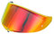 Anti Fog Motorrad Helm Visier Für A&G&V K6 K6S Ersatz-Motorradhelmlinse, Integralhelmschild, Kratzschutz, Windschutz, Helmlinse, Visier(Red)