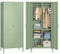 STEELSØN Metallschrank Ituri, Kleiderschrank mit 2 Kleiderstangen, Schlafzimmerschrank Metall mintgrün Garderobenschrank mit 4 Ablagen 170 x 80 x 45 cm