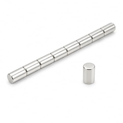 50 Stück Neodym Magnete Stark 5x7 mm N38 – Scheibenmagnete Extra Stark, ca. 0,90 kg Haftkraft – Geocaching, 3D-Druck & Basteln – Top Magnesy