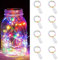 LED Lichterkette Batterie, 8 Stück 1M 10 LEDs Mini led lichterkette Drahtlichterkette Wasserdichte Kupferdraht Licht für Party Garten Weihnachten Hochzeit Halloween Beleuchtung Deko (8PCS Multicolor)