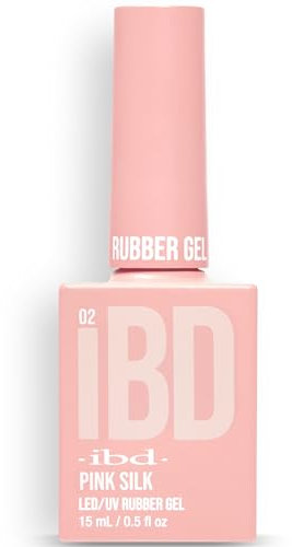 IBD Rubber Gel – Pink Silk – 15ml – MADE IN USA – Premium Nagellack für langlebige Maniküre und glatte Nägel – LED/UV Lack